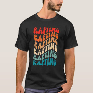 Camiseta Groovy Retro Rafting Kayak Retro 70 Boho hippie V