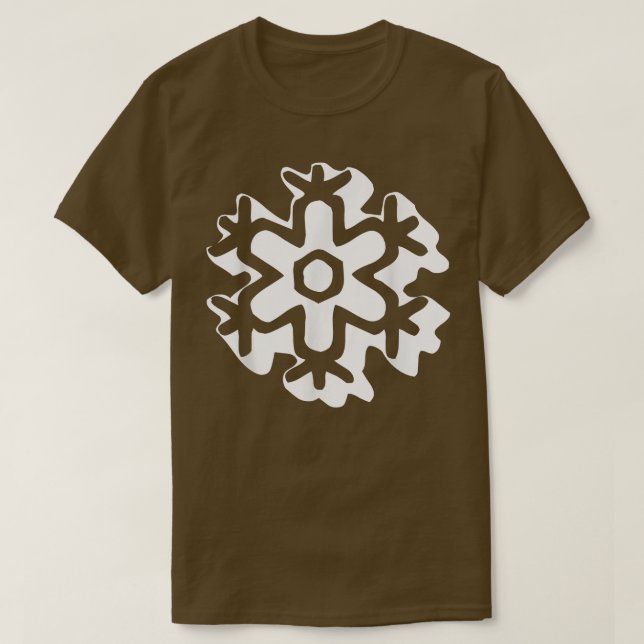 Camiseta Groovy retro Snowflake 531 (Diseño del anverso)