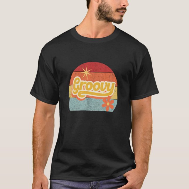 Camiseta Groovy Retro Vibes 50s 60s 70s Slang Jargon Hip Wo (Anverso)
