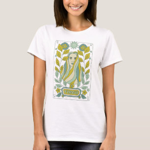 Camiseta Groovy Retro Virgo Horoscopio Astrología Verde