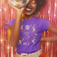 Groovy Roller Disco Fiesta Morada Millennial Retro