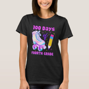Camiseta Groovy Rollin Feliz 100 Días De Cuarto De Vuelta A