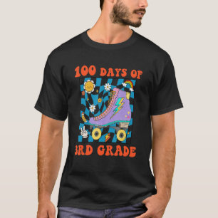 Camiseta Groovy Rollin Feliz 100 Días De Tercer Grado De Vu