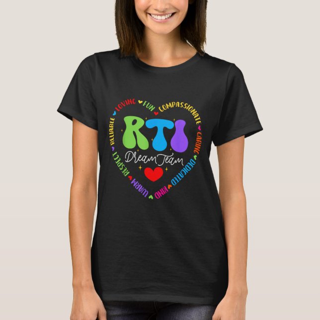 Camiseta Groovy Rti Dream Team T Resnse Intervention Squad  (Anverso)