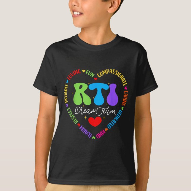 Camiseta Groovy Rti Dream Team T Resnse Intervention Squad  (Anverso)