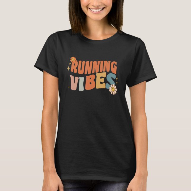 Camiseta Groovy Running Vibes disfrazan escuela de profesor (Anverso)