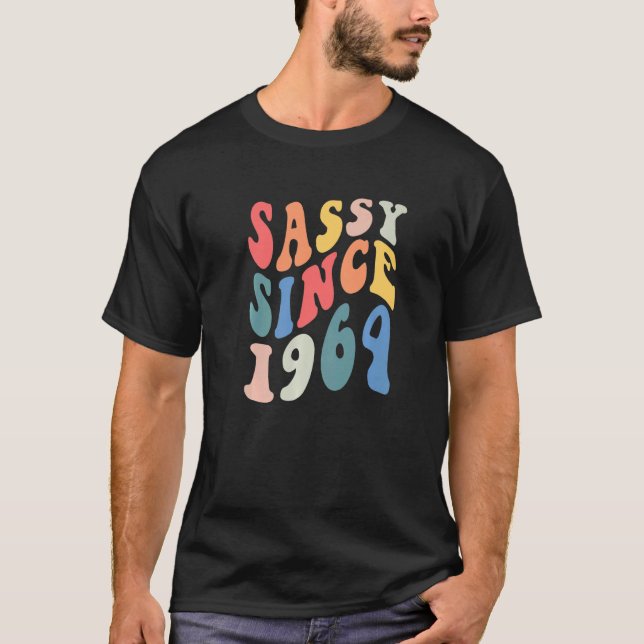 Camiseta Groovy Sassy desde 1964 Partido de Cumpleaños de l (Anverso)
