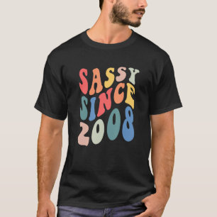 Camiseta Groovy Sassy desde 2008 2008 Partido de Cumpleaños