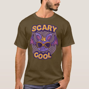 Camiseta Groovy Scary Cool Vibes Funny Bat With Sunglasses 