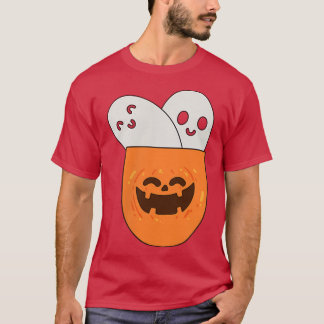 Camiseta Groovy Scary Ghost Spooky En Pocket Retro Hallowee