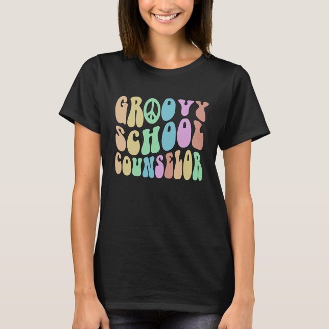 Camiseta GROOVY SCHOOL COUNSELOR Squad College Guidance Cou (Anverso)
