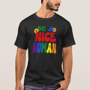Camiseta Groovy sé un lindo arco iris Inspirador humano