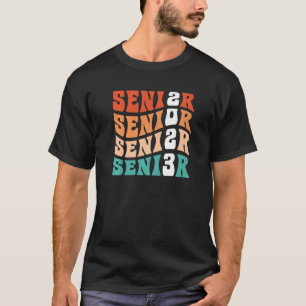 Camiseta Groovy Senior 2023 Graduation My Last First Day Se