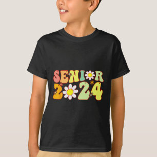 Camiseta Groovy Senior 2024 Volver A La Clase De Graduación