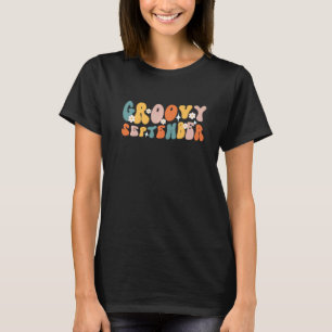 Camiseta Groovy Setiembre 60 Años 70 Chica Virgo Libra Cump