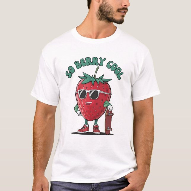 Camiseta Groovy So Berry Guay Fruit Lover Strawberry (Anverso)