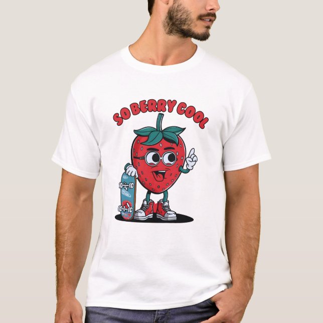 Camiseta Groovy So Berry Guay Fruit Lover Strawberry (Anverso)