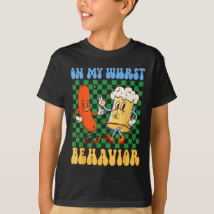 Camiseta Groovy Sobre Mi Comportamiento Wurst Sausage Y amp