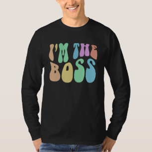 Camiseta Groovy SOY LA JEFE Chica CEO Futuro Inspiradora 