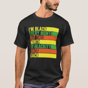 Camiseta Groovy Soy Negro Cada Mes Retro Historia Negra 