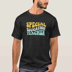 Camiseta Groovy Special Education Teacher Retro Style Back