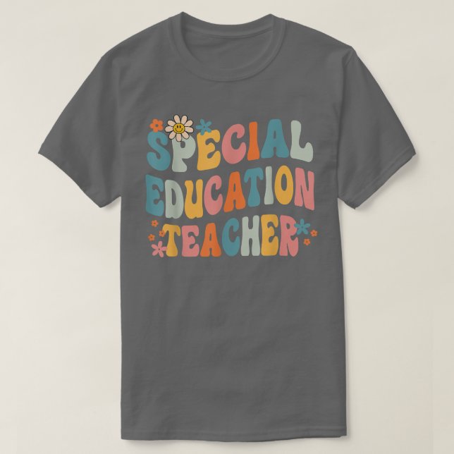 Camiseta Groovy Sped Ee. Profesor De Educación Especial De  (Diseño del anverso)