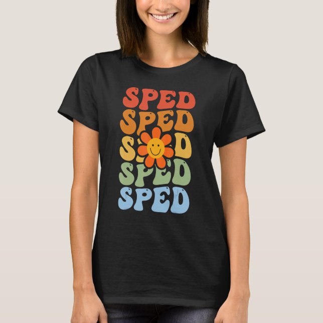 Camiseta Groovy SPED Profesores De Educación Especial De Nu (Anverso)