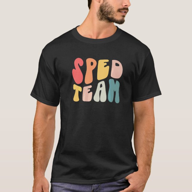 Camiseta Groovy Sped Team Crew de Educación Especial Sped S (Anverso)