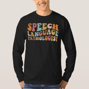 Camiseta Groovy Speech Language Pathólogo Leopard Speech