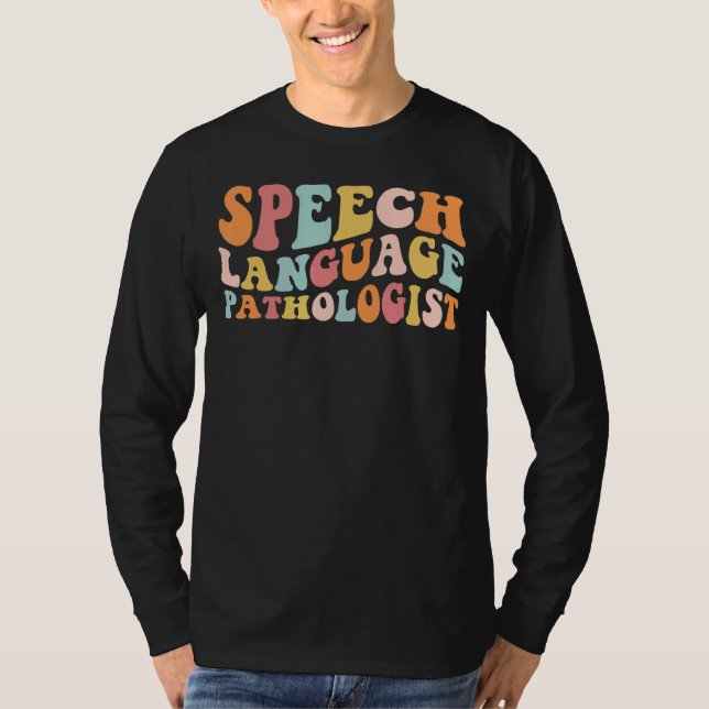 Camiseta Groovy Speech Language Pathólogo Leopard Speech (Anverso)