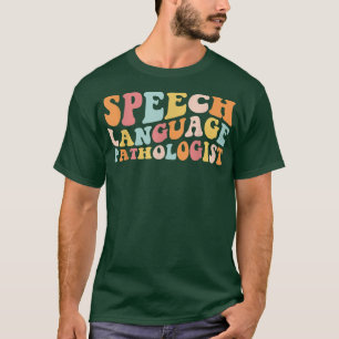 Camiseta Groovy Speech Language Pathólogo Leopard Speech 