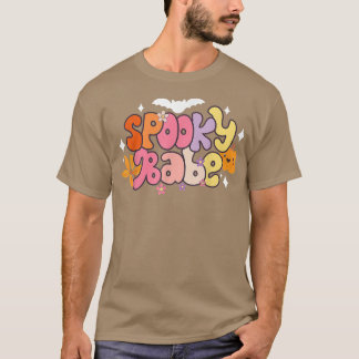 Camiseta Groovy Spooky Babe Vibes Retro Fantasma Hippie