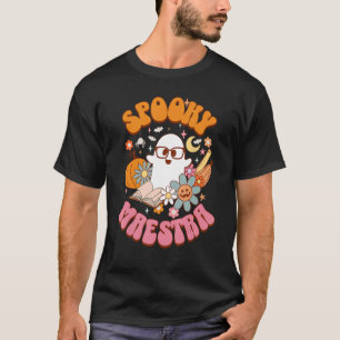 Camiseta Groovy Spooky Maestra Retro Hallow