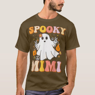 Camiseta Groovy Spooky Mimi Ghost Boo Halloween Costume Ret