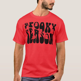 Camiseta Groovy Spooky Season Boo Ghost Spooky Vibes Hallow