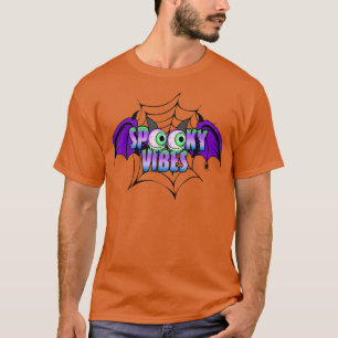 Camiseta Groovy Spooky Vibes Bat Spooky Halloween Costume