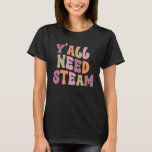 Camiseta Groovy STEAM Teacher Science Technology Engineerin<br><div class="desc">Groovy STEAM Teacher Science Technology Engineering Math.</div>