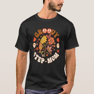 Camiseta Groovy Step Mom Groovy Cumpleaños Cumpleaños