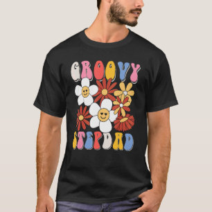 Camiseta Groovy Stepdad Padres Día Retro Familia de los año