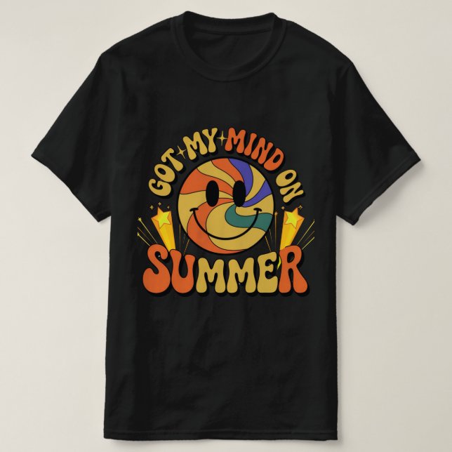 Camiseta Groovy Summer Vibes Smiley Tee (Diseño del anverso)