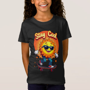 Camiseta Groovy Sun Skater - Permanece Guay en la Calle Ret