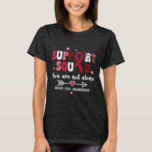 Camiseta Groovy Support Squad Burgunbon Sickle Cell G