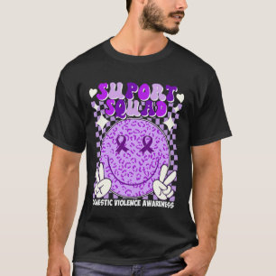 Camiseta Groovy Support Squad Conciencia sobre la Violencia