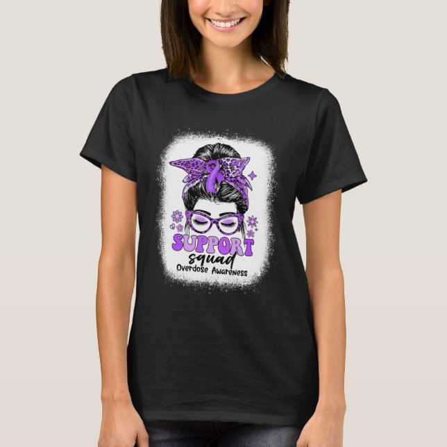 Camiseta Groovy Support Squad MessMessy Bun Sobredosis Conc (Anverso)