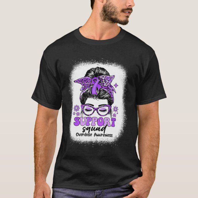 Camiseta Groovy Support Squad MessMessy Bun Sobredosis Conc (Anverso)