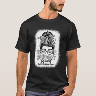 Camiseta Groovy Support Squad Messy Bun Parkinson's Awarene