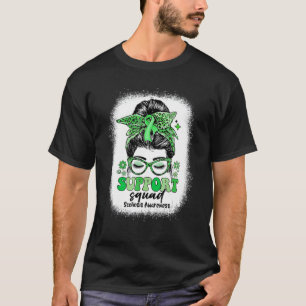 Camiseta Groovy Support Squad Messy Bun Scoliosis Sensibili