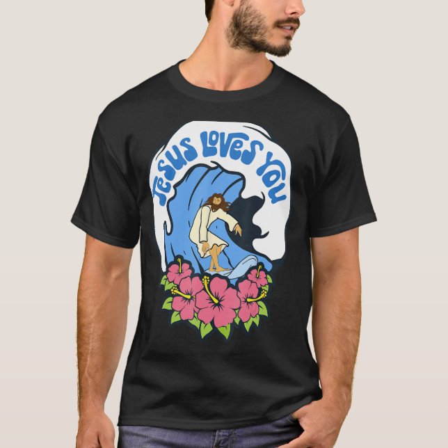 Camiseta Groovy Surf Retro Christian (Anverso)