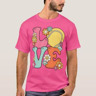 Camiseta Groovy Tennis Love Cute Tennis Lover Mujeres Chica