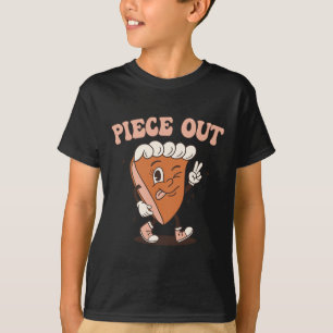 Camiseta Groovy Thankkin Pie Retro Pieza De Alegre Gracias